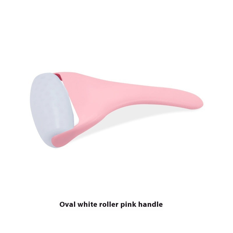 Massageador facial com rolo de gelo e máscara de microagulhas