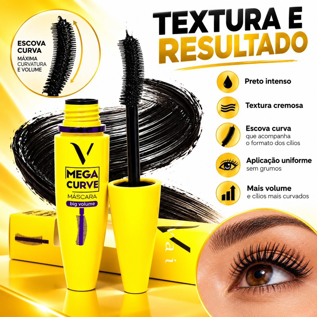 Mascara De Cilios Big Volume Vivai